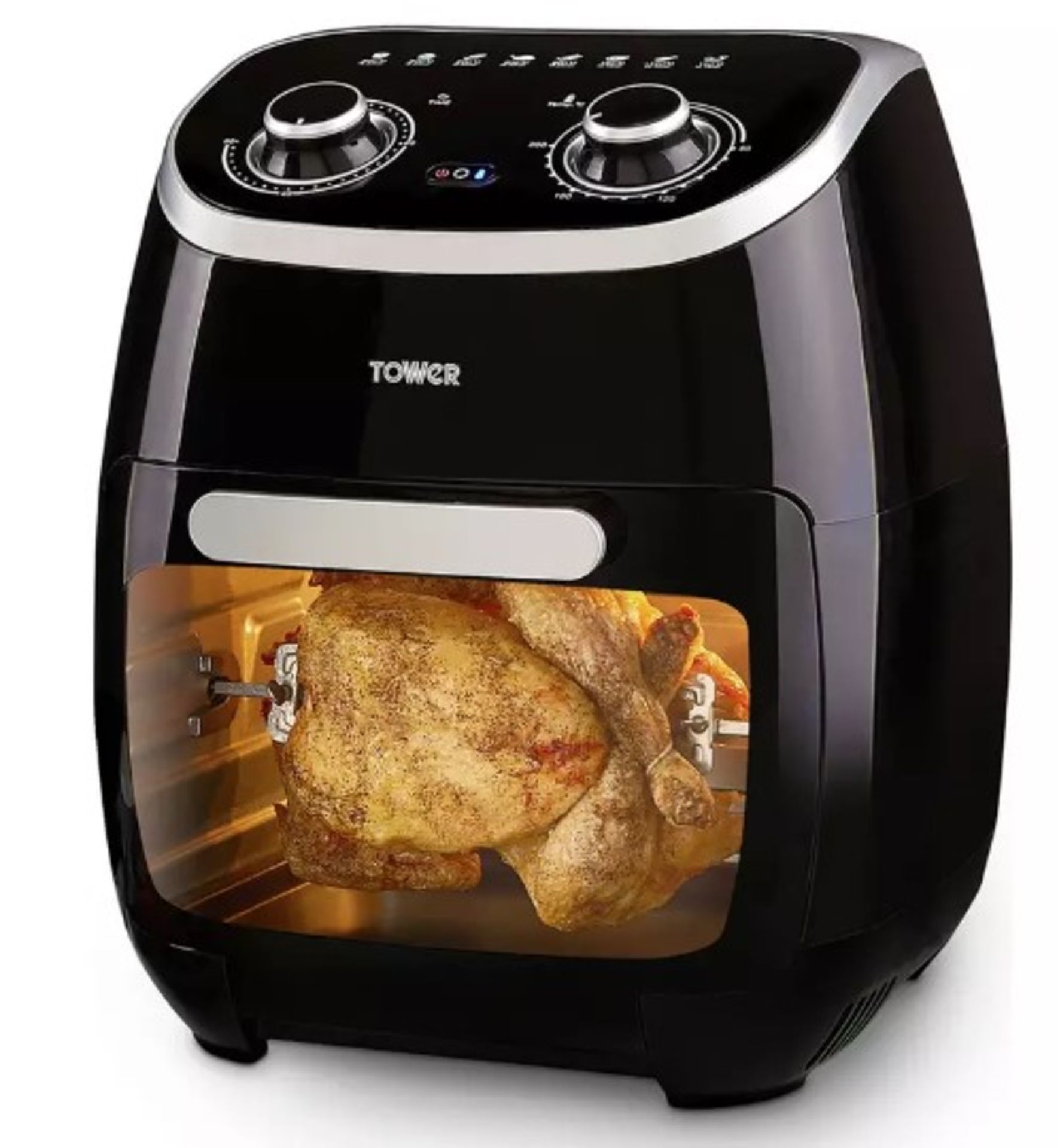 (59/5D) RRP £110. Tower 11 Litre 5 In 1 Air Fryer Oven Black With Rotisserie. - Image 13 of 16