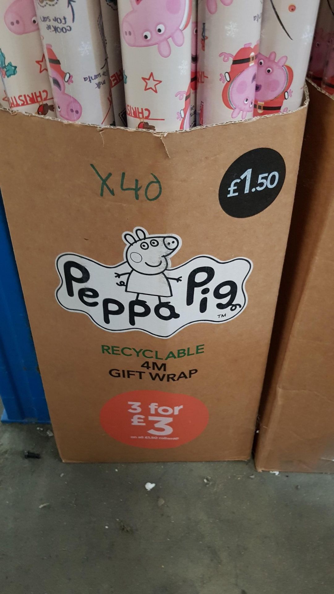 (46/1A) Lot RRP £120. Approx 80x Peppa Pig Christmas Gift Wrapping Paper RRP £1.50 Each. (Majorit... - Image 9 of 13