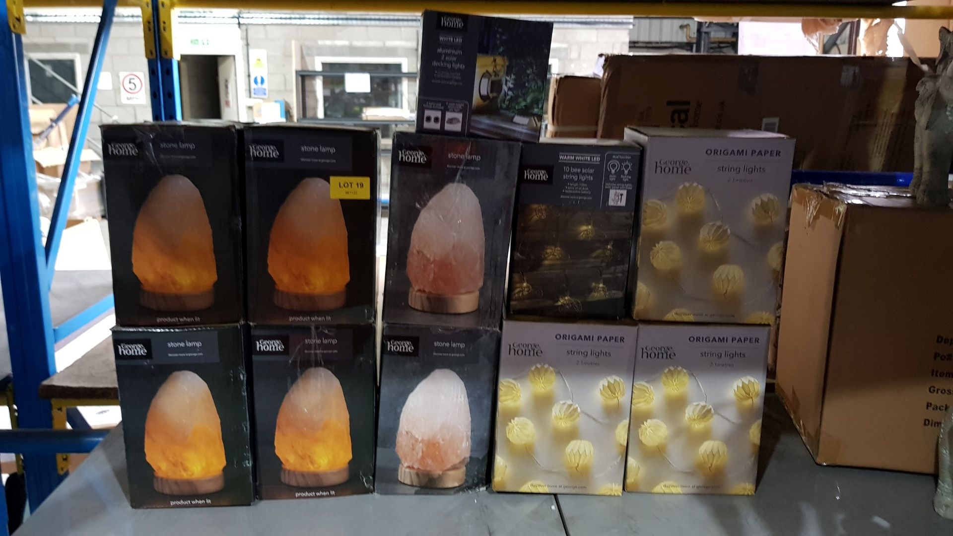 (19/1F) Lot RRP £114. 11x Items. 6x Rock Salt Lamp RRP £12 Each. 1x White LED Aluminium 2 Solar D... - Image 6 of 24