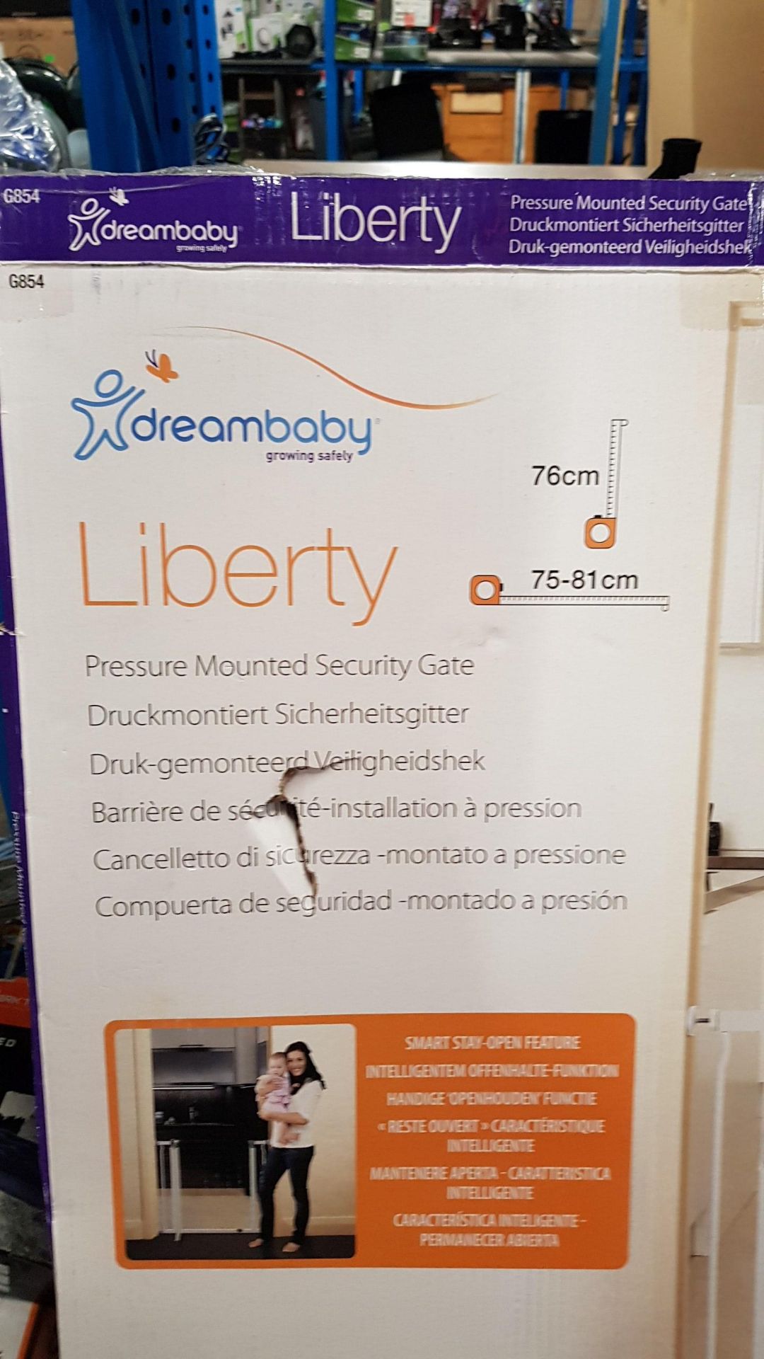 (12/6K) Lot RRP £117. 3x Dreambaby Liberty Pressure Mounted Security Gate RRP £39 Each. - Image 10 of 10