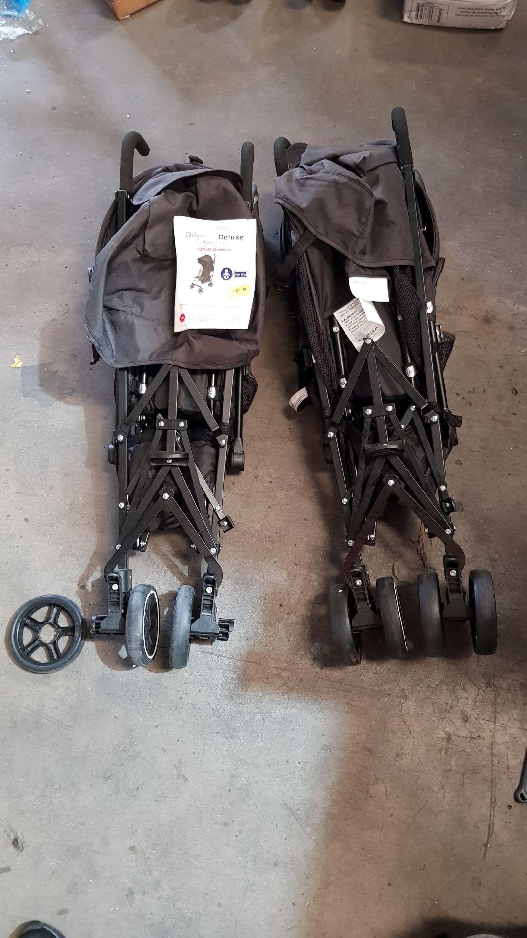 (38/2C) Lot RRP £120. 2x Harmony Odyssey Deluxe Pushchair Black RRP £60 Each (No Boxes In Lot, 1x... - Image 6 of 30