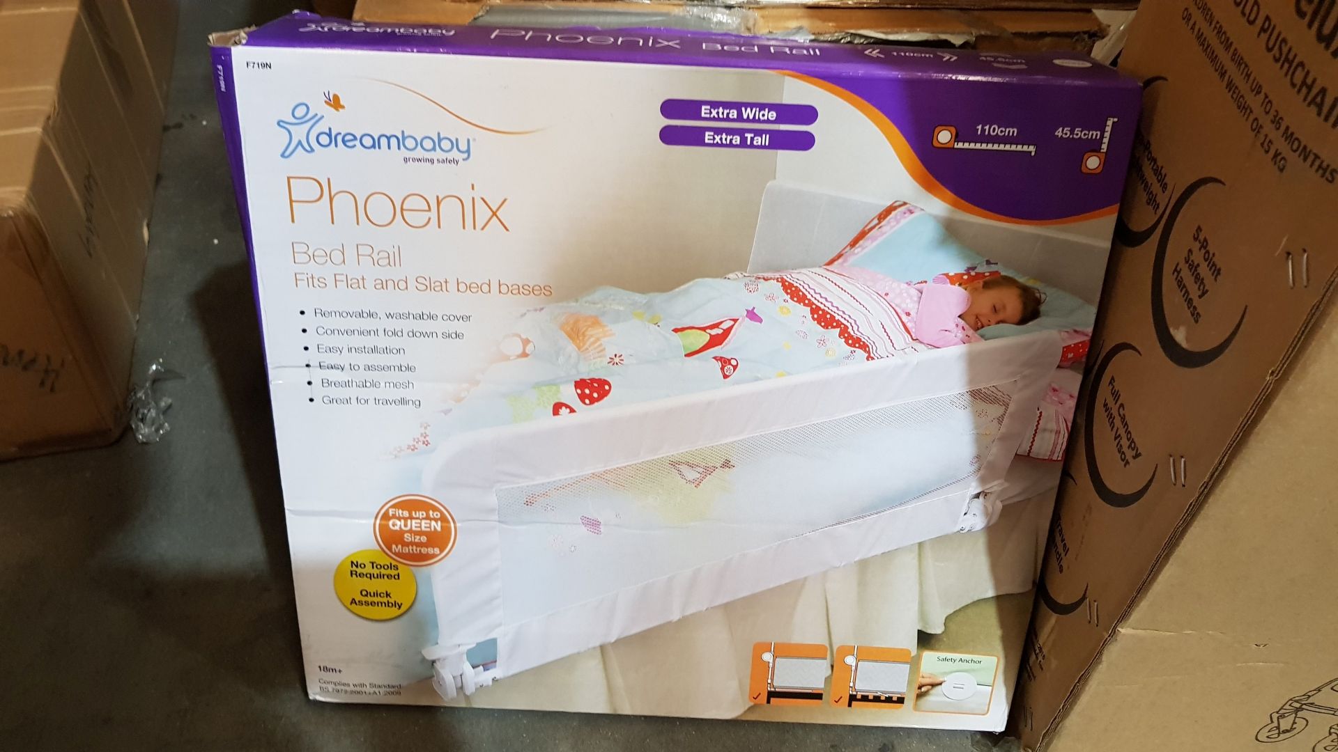 (44/1B) Lot RRP £175. 3x Items. 1x Dreambaby Phoenix Bed Rail RRP £25. 1x Harmony Urban Deluxe Mi... - Image 10 of 26