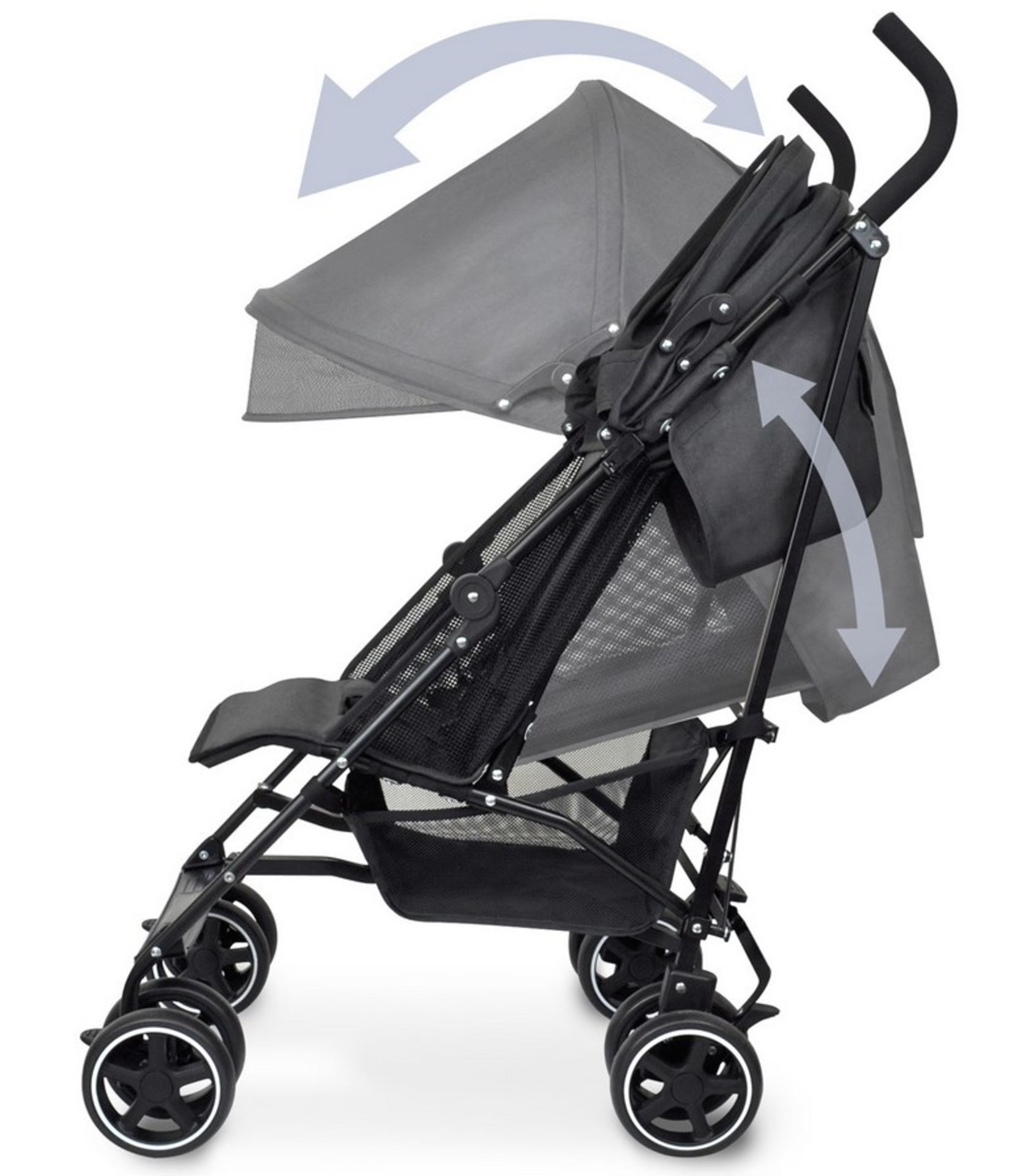 (39/2C) Lot RRP £120. 2x Harmony Odyssey Deluxe Pushchair Black RRP £60 Each. (1x Unit No Box & A... - Image 5 of 32