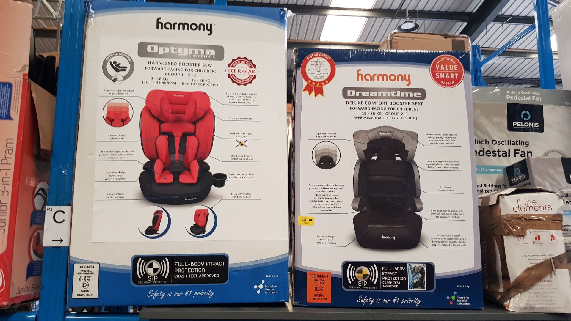 (10/1C) Lot RRP £110. 2x Harmony Items. 1x Optyma With Opty-Fix Harnessed Booster Seat Foward-Fac... - Image 16 of 18