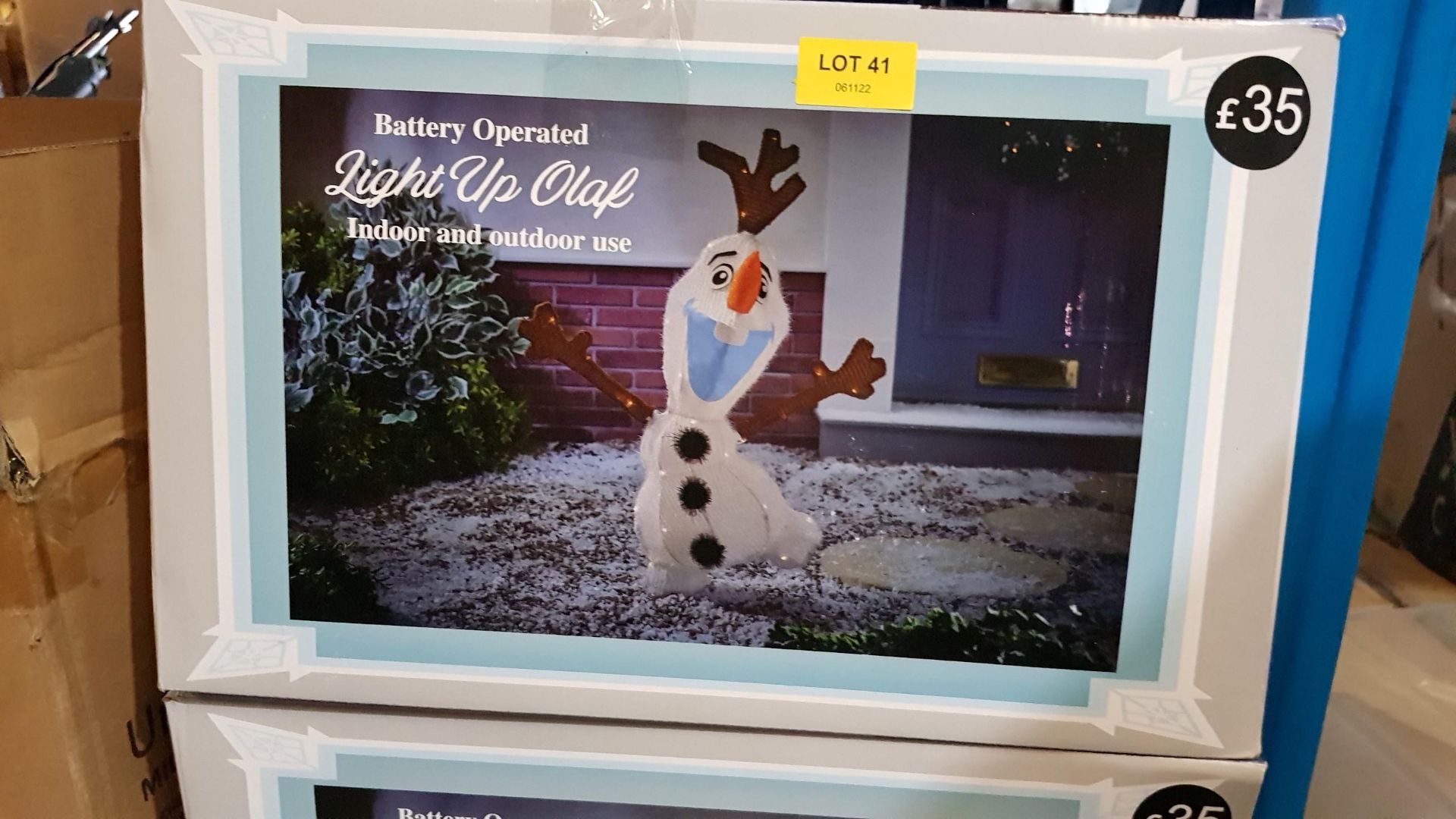 (41/1B) Lot RRP £105. 3x Disney Frozen Battery Operated Light Up Olaf Decoration RRP £35 Each. Su... - Image 6 of 8