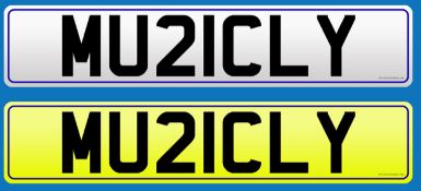 *MU21 CLY* MUSCLY Cherished Number Plate on retention certificate