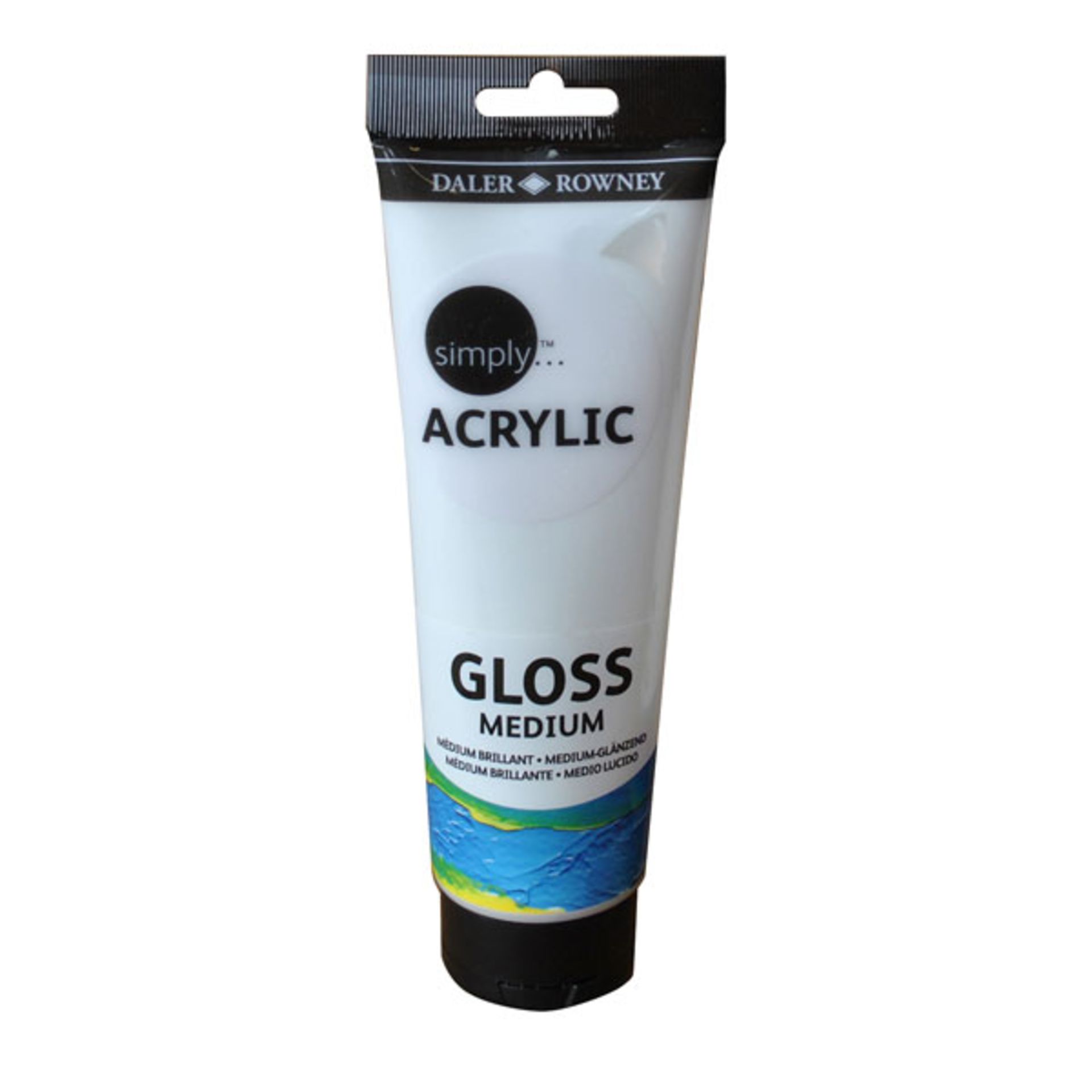 4 x Daler Rowney Simply Acrylic Gloss Medium 250Ml