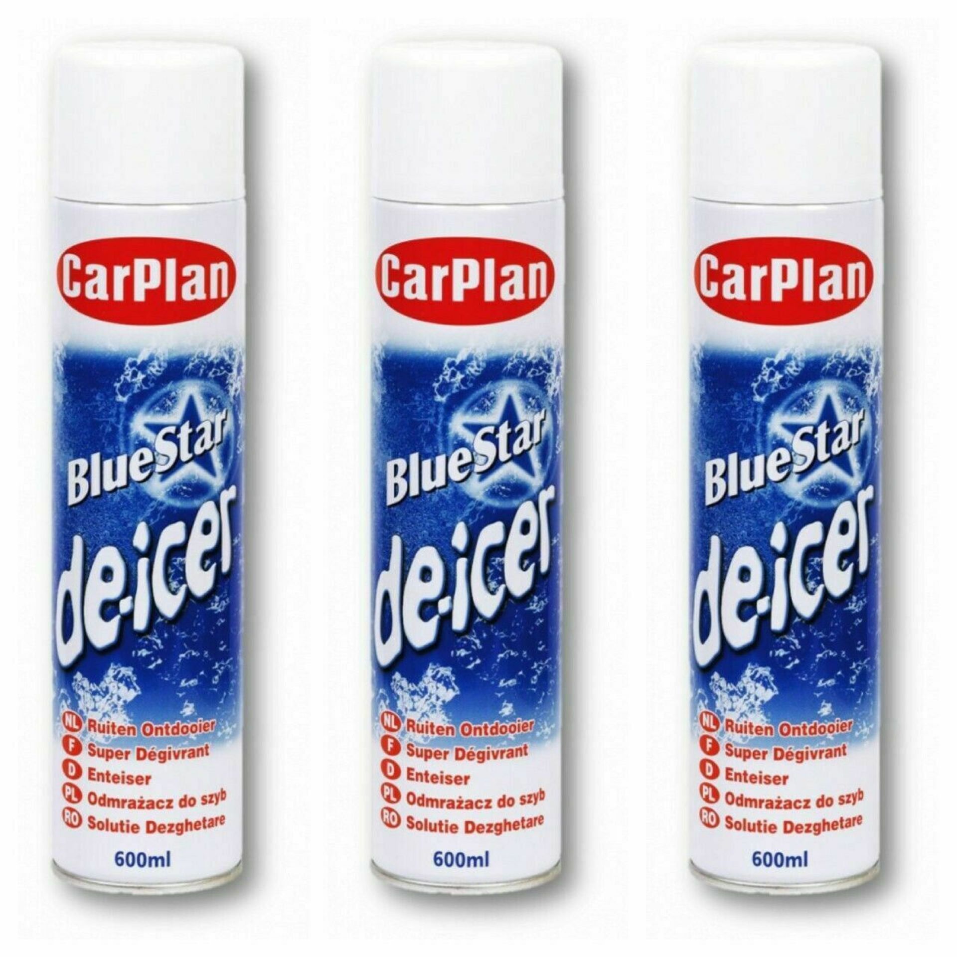 3 x Carplan De-Icer 600Ml