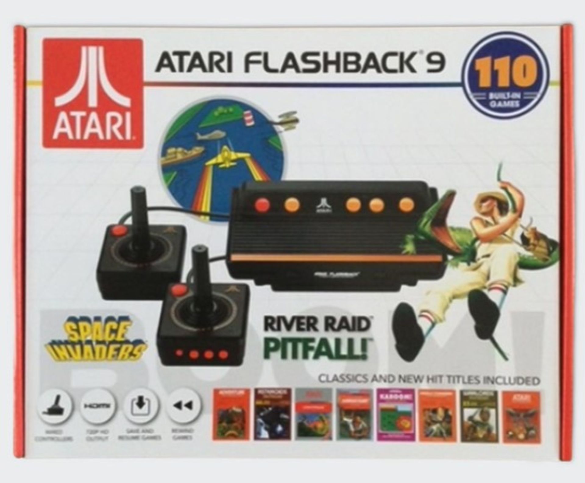 (4/5O) Lot RRP £158. 2x Atari Flashback 9 Retro Gaming Arcade 110 Games. (All Units Have Return T...