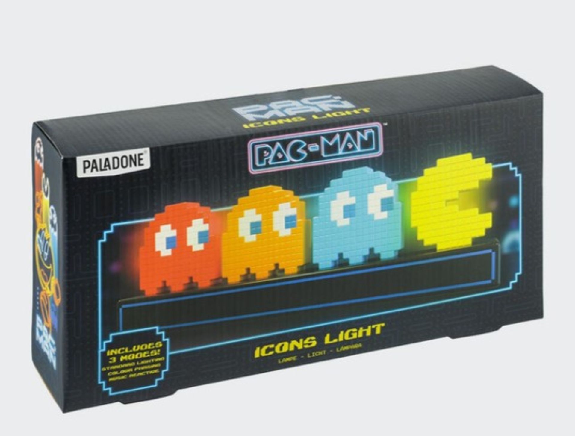 (21/5M) Lot RRP £140. 7x Paladone Pac Man And Ghosts Light RRP £20 Each. (All Units Have Return T...