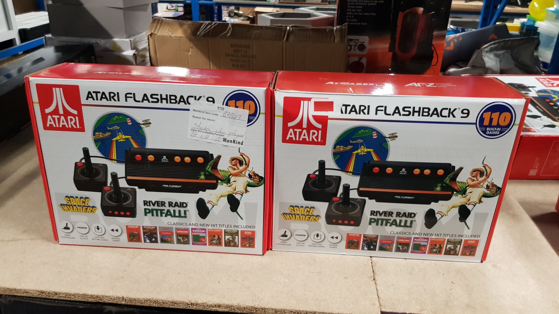 (3/5O) Lot RRP £158. 2x Atari Flashback 9 Retro Gaming Arcade 110 Games. (All Units Have Return T... - Image 4 of 5