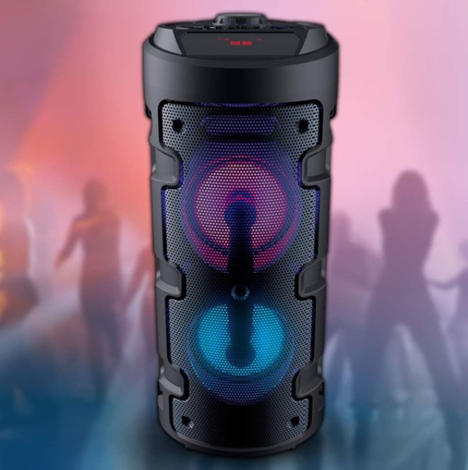 (14/5L) Lot RRP £110. 3x Typhoon 101 Wireless Bluetooth Party System With Disco Lighting. (2x MK...