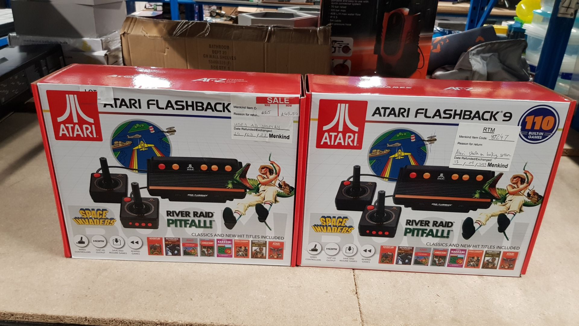 (4/5O) Lot RRP £158. 2x Atari Flashback 9 Retro Gaming Arcade 110 Games. (All Units Have Return T... - Image 4 of 5