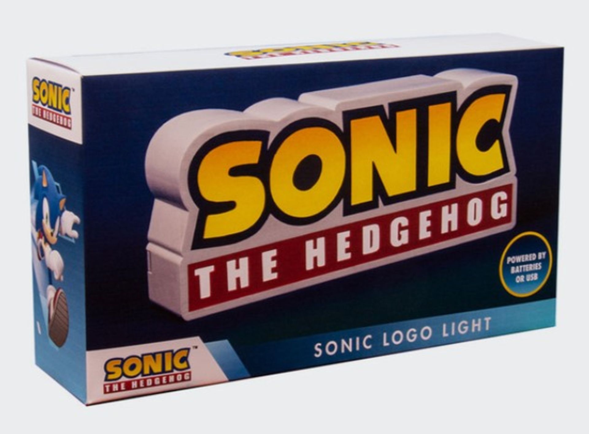 (24/5M) Lot RRP £170 Ð 6x Items. 4x Sonic The Hedgehog Sonic Logo Light RRP £25 Each. 1x Pac Man...