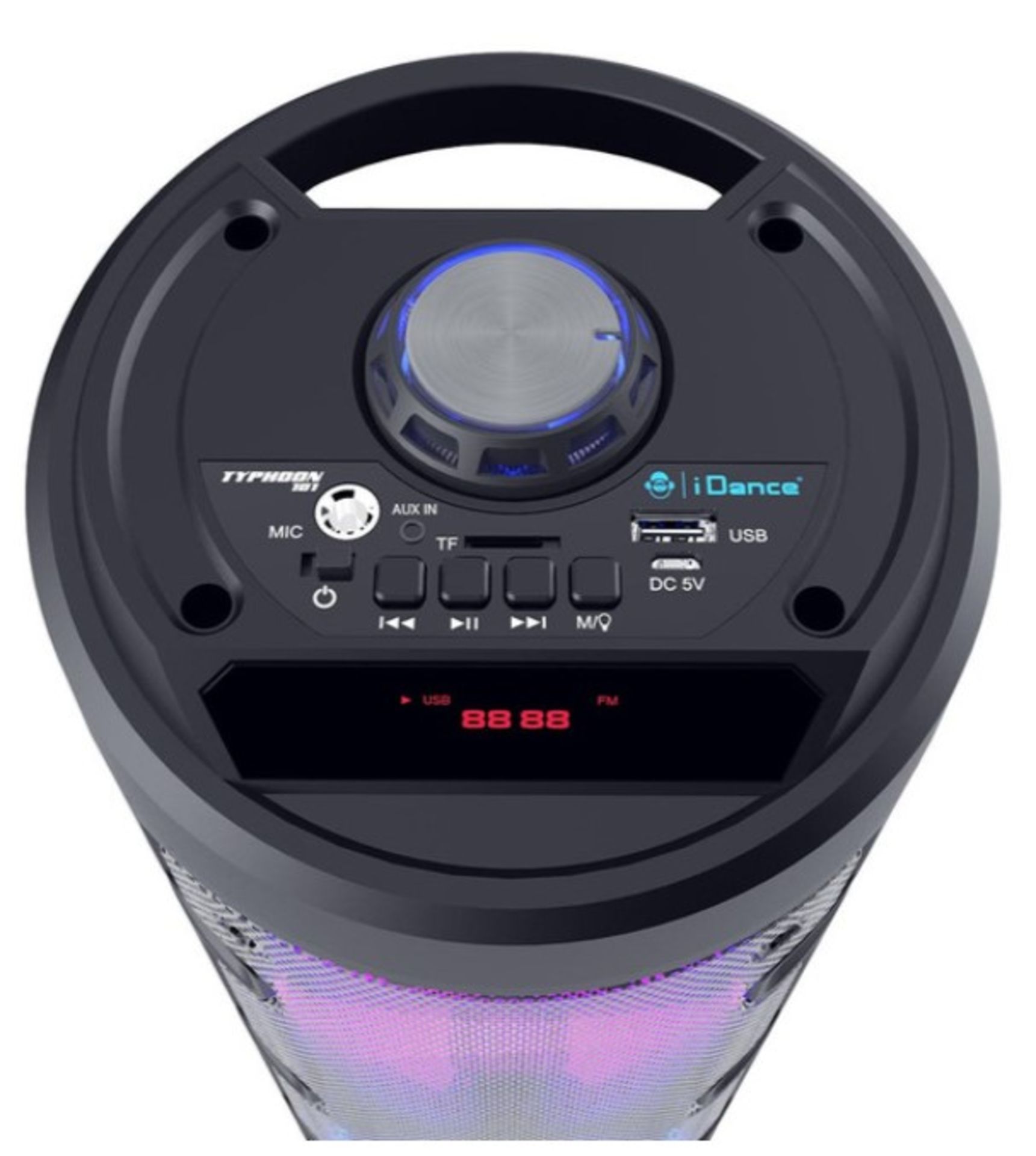 (14/5L) Lot RRP £110. 3x Typhoon 101 Wireless Bluetooth Party System With Disco Lighting. (2x MK... - Image 3 of 6