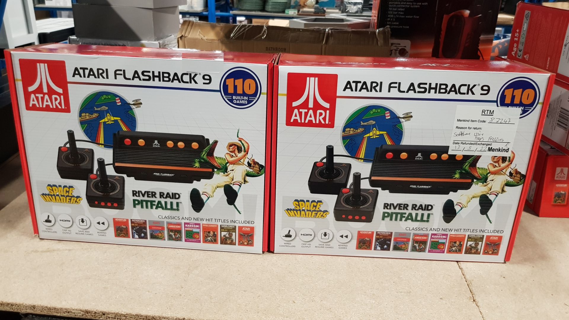 (2/5O) Lot RRP £158. 2x Atari Flashback 9 Retro Gaming Arcade 110 Games RRP £79 Each. (All Units... - Image 4 of 5