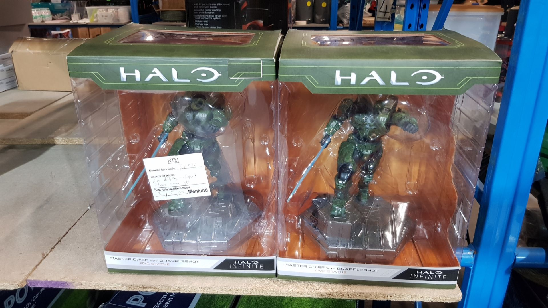 (9/5M) Lot RRP £138. 2x Halo Infinite Master Chief With Grappleshot 10Ó PVC Statue RRP £69 Each.... - Image 5 of 5