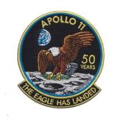 Apollo 11 50 Years ""The Eagle Has Landed"" Embroidered Patch
