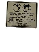 Apollo 11 Moon Plaque Lapel Pin - Official Nasa Edition