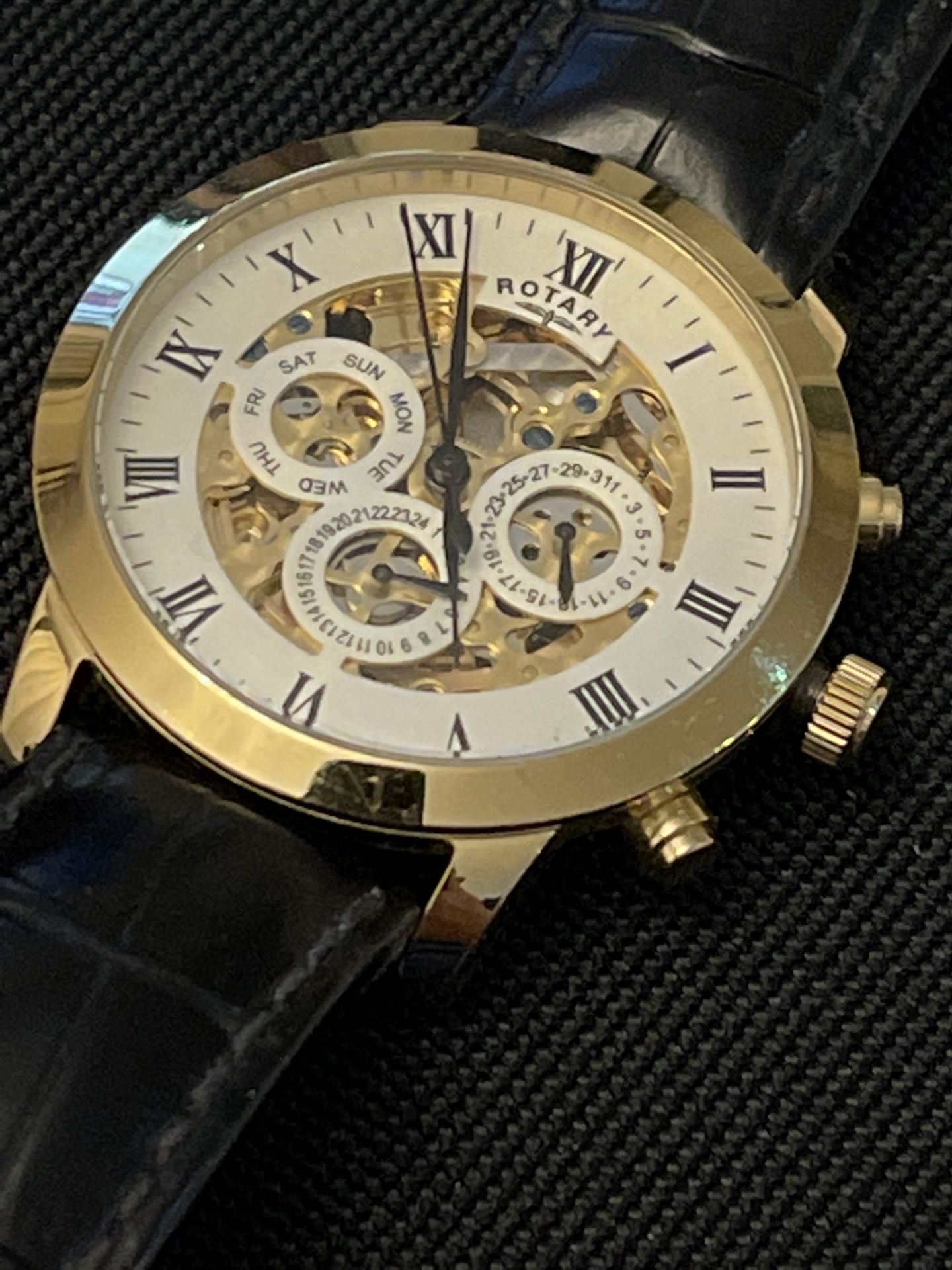 Rotary Men's' Automatic Skeleton Watch