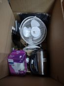 Large Assorted Box of Electrical and Homewares. APPROX. RRP £200 - GRADE U