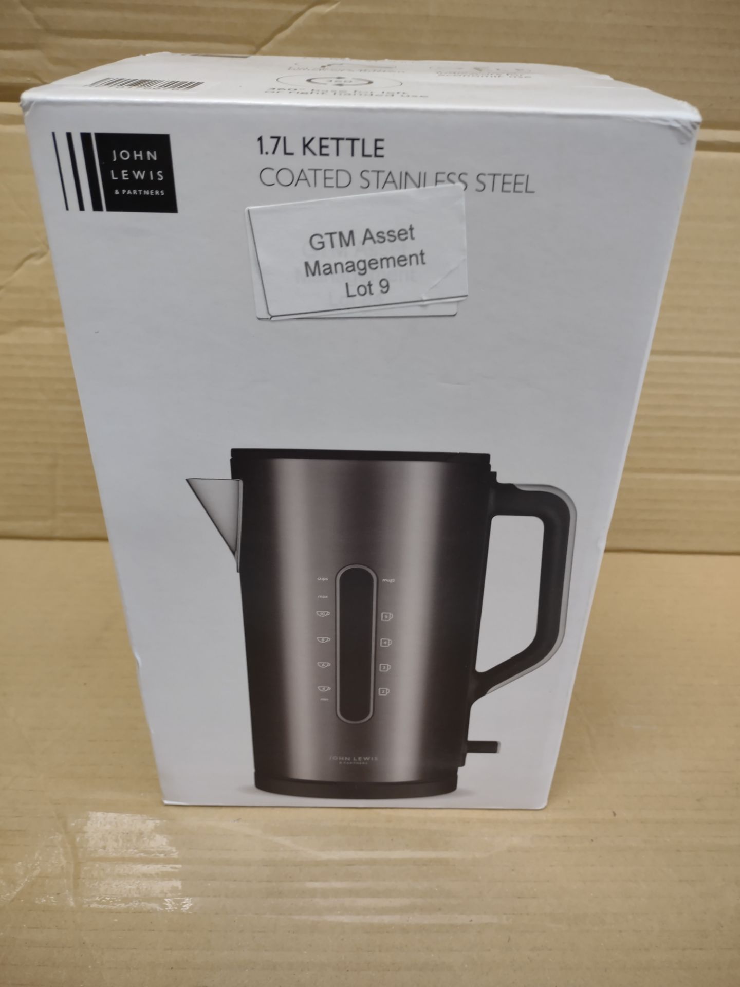 John Lewis 1.7L Kettle Coated Stainless Steel. RRP £45 - GRADE U