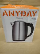 John Lewis Anyday 1.7L Kettle. RRP £25 - GRADE U