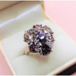Sterling Silver Gemstone Dress Ring New with Gift Pouch