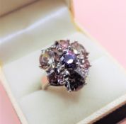 Sterling Silver Gemstone Dress Ring New with Gift Pouch