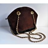 Vintage Russell & Bromley Bond Street London Suede & Leather Shoulder Bag