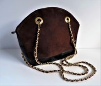 Vintage Russell & Bromley Bond Street London Suede & Leather Shoulder Bag