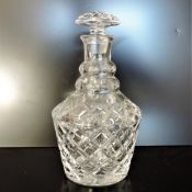 Antique Crystal Port, Sherry, Brandy Decanter Circa 1890's