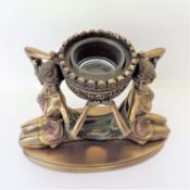 Veronese Greek Goddess Bronze Tea Light Holder