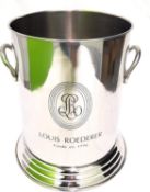 Silver Champagne/Prosecco Cooler/Ice Bucket Louis Roederer (NEW)