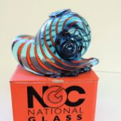 NEW Boxed National Glass Centre Hand Made Shell Sculpture