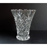 Vintage Crystal Vase 19cm High