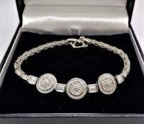 Sterling Silver Gemstone Bracelet New with Gift Box