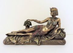 Veronese Bronze Cleopatra Figurine 23cm Wide