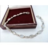 Vintage Sterling Silver Moonstone Bracelet