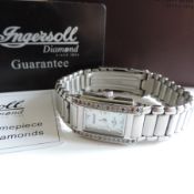 Ladies Diamond Ingersoll Gems Watch in Original Box with New Battery