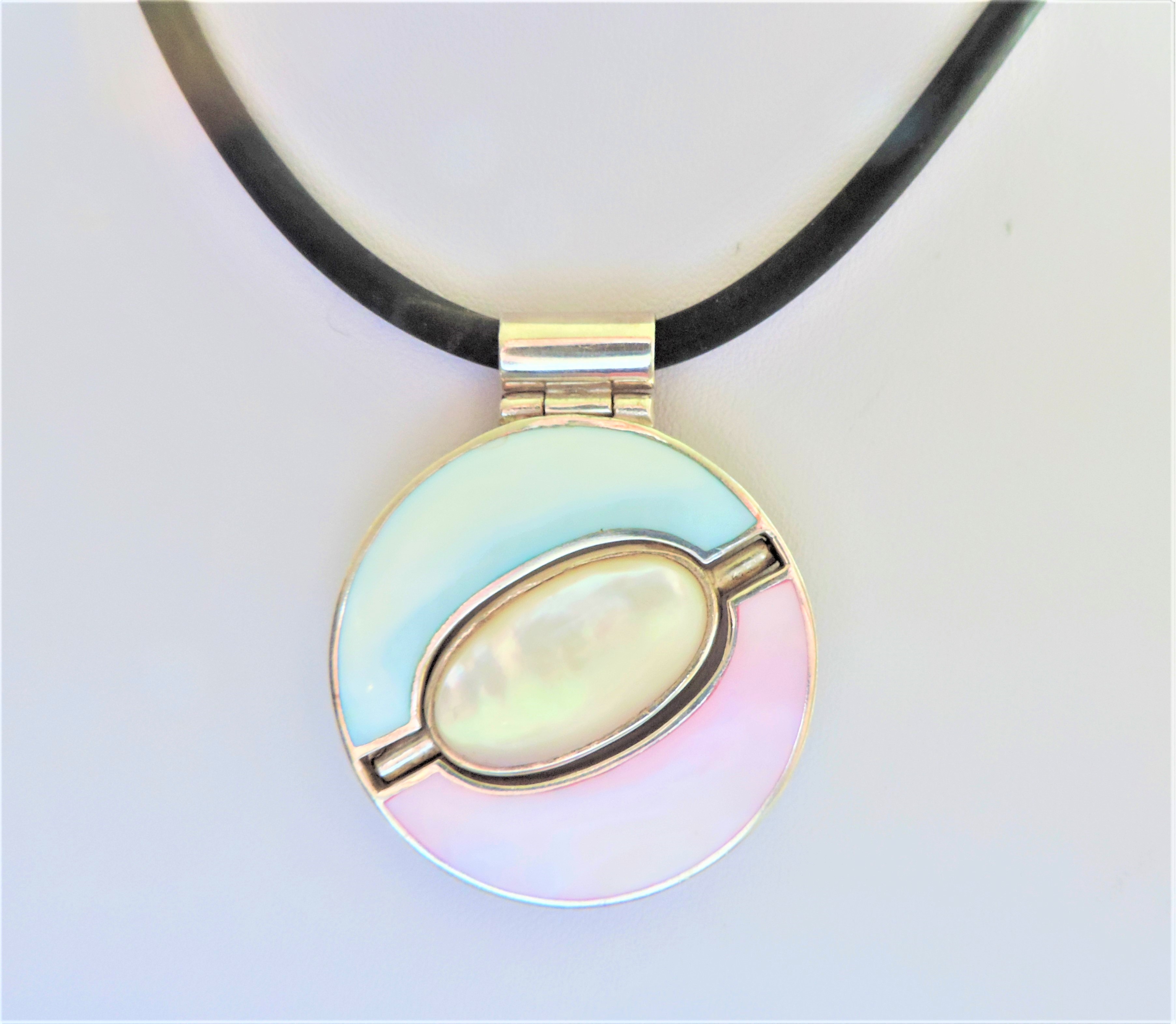 Sterling Silver Gemstone Pendant Necklace - Image 2 of 3
