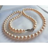 Vintage 24 inch Single Strand Pearl Necklace