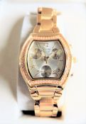 NEW Boxed Vivaldi Gold Plated Gemstone Chronograph Ladies Watch