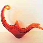 Circa 1960's Murano Sommero Art Glass Sculpture