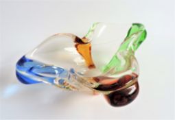 Vintage Franziek Zemek Art Glass Bowl c. 1960's