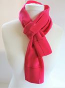 Vibrant Fusia Pink Pure Silk Scarf 150cm Long