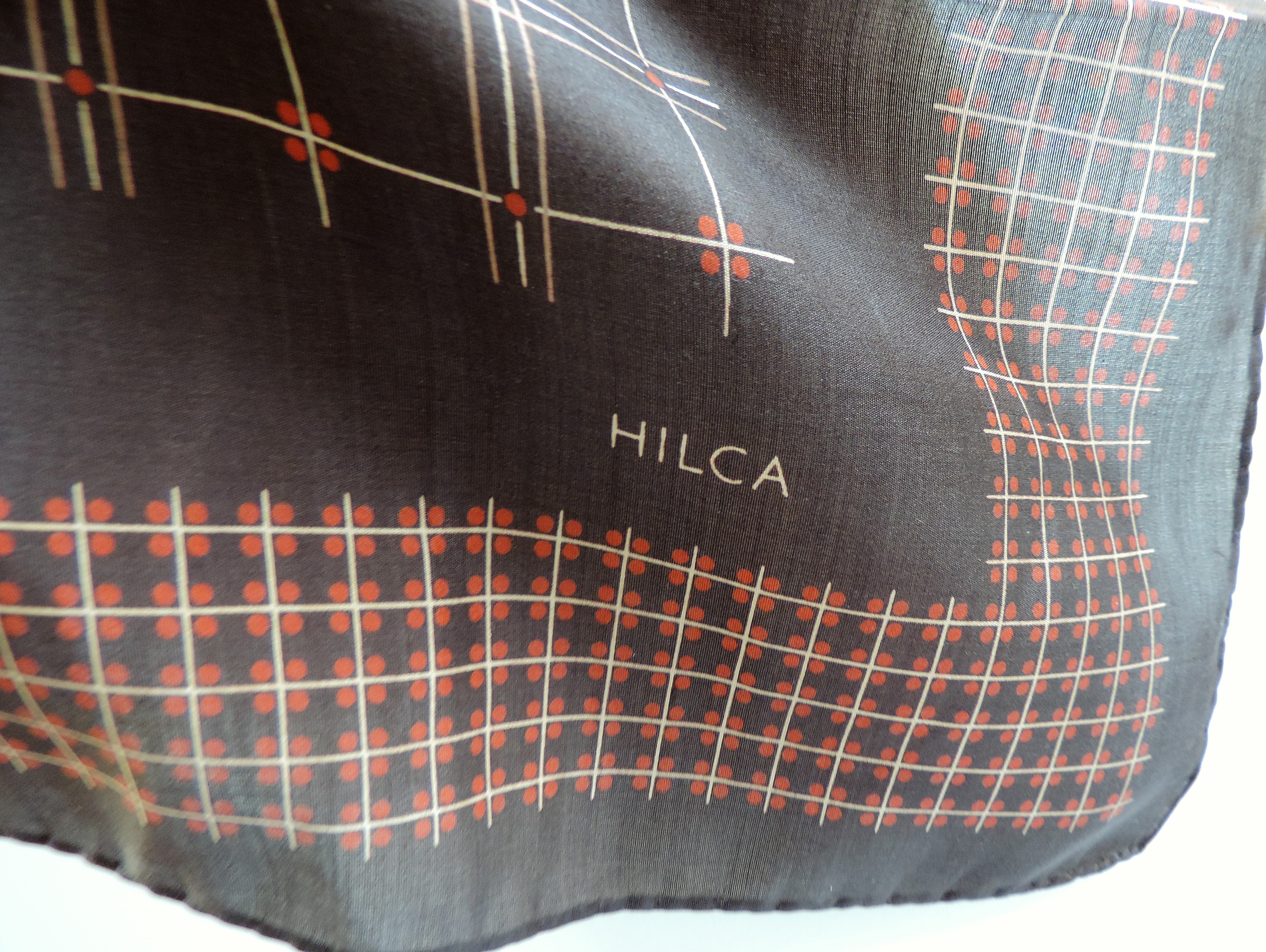 Vintage HILCA Silk Scarf Made in Italy 65cm Square - Image 2 of 3