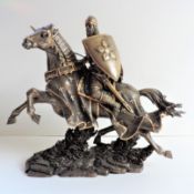 Veronese Knight Legend Bronze Figurine 24cm High 30cm Wide