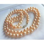 Vintage 34 inch Single Strand Pearl Necklace