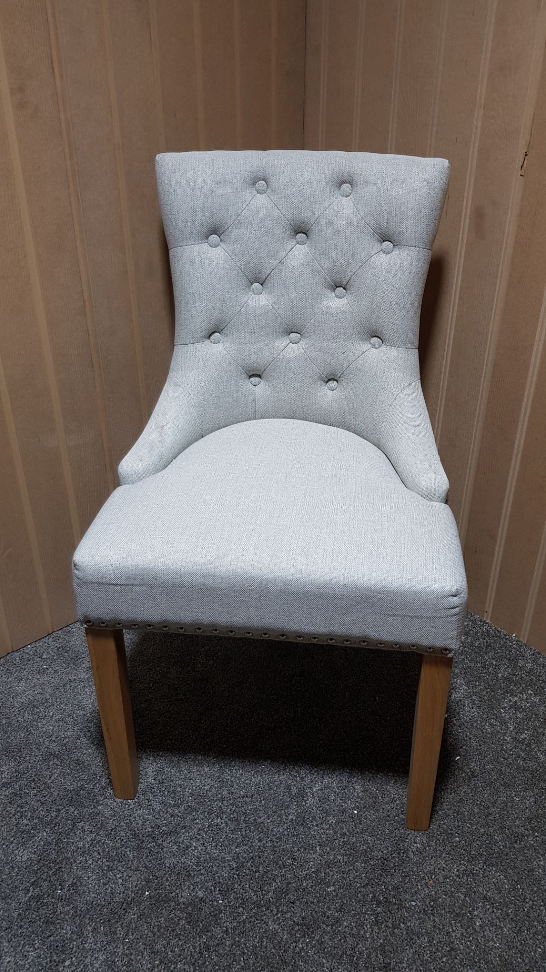 (24/Mez) Lot RRP £190. 2x Viven Button Back Chair In Cream Fabric RRP £95 Each. Dimensions: (H90x... - Image 8 of 13